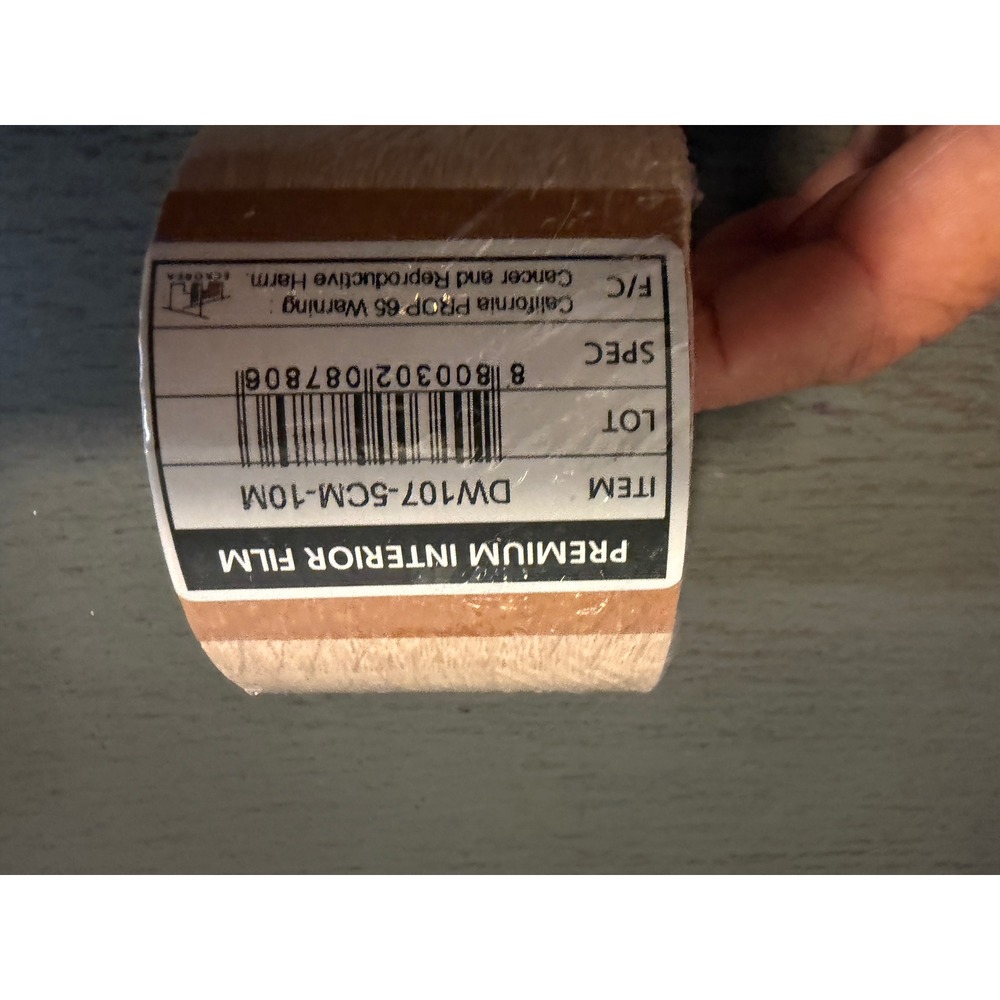 Premium Interior Film Wood Grain Contact Paper DW107-5CM-10M Light Brown 5cmx10m
